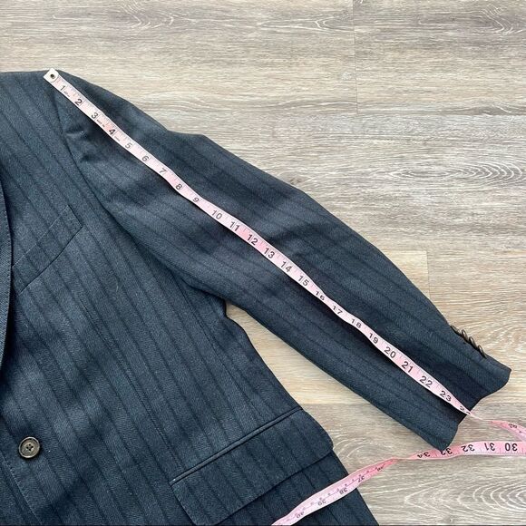 Etro navy blue blazer wool‎ silk blend - Picture 8 of 12